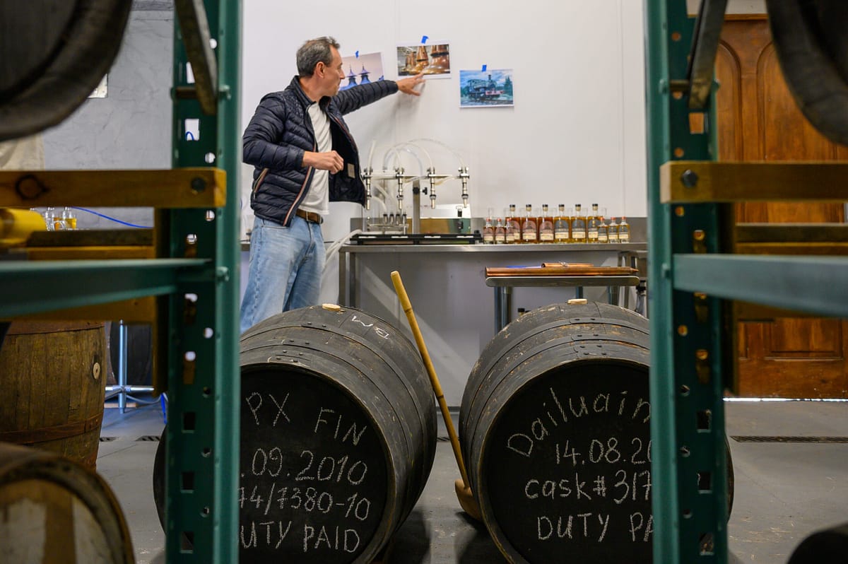 Roman during a visit to Netherfield Estate near Strathaven in the Scottish Lowlands, home of Netherfield Whisky
