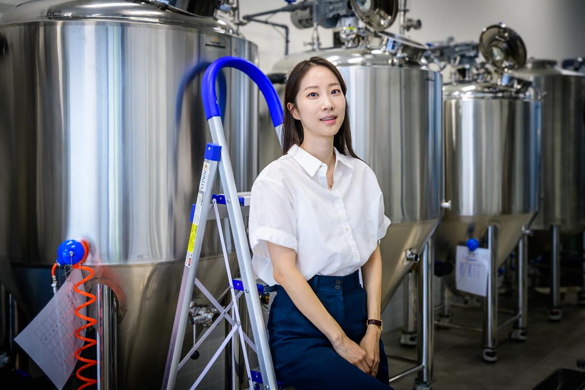 Minkyu Lee, founder of IIUM Brewery, in the brewery's fermentation room in Ho Chi Minh City