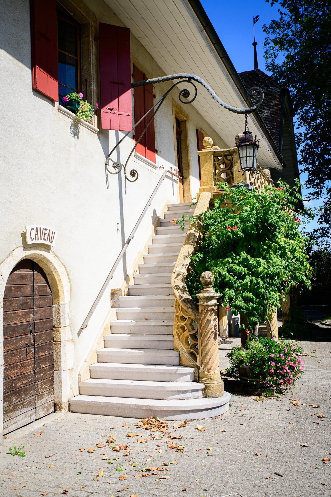 Staircase to the manor