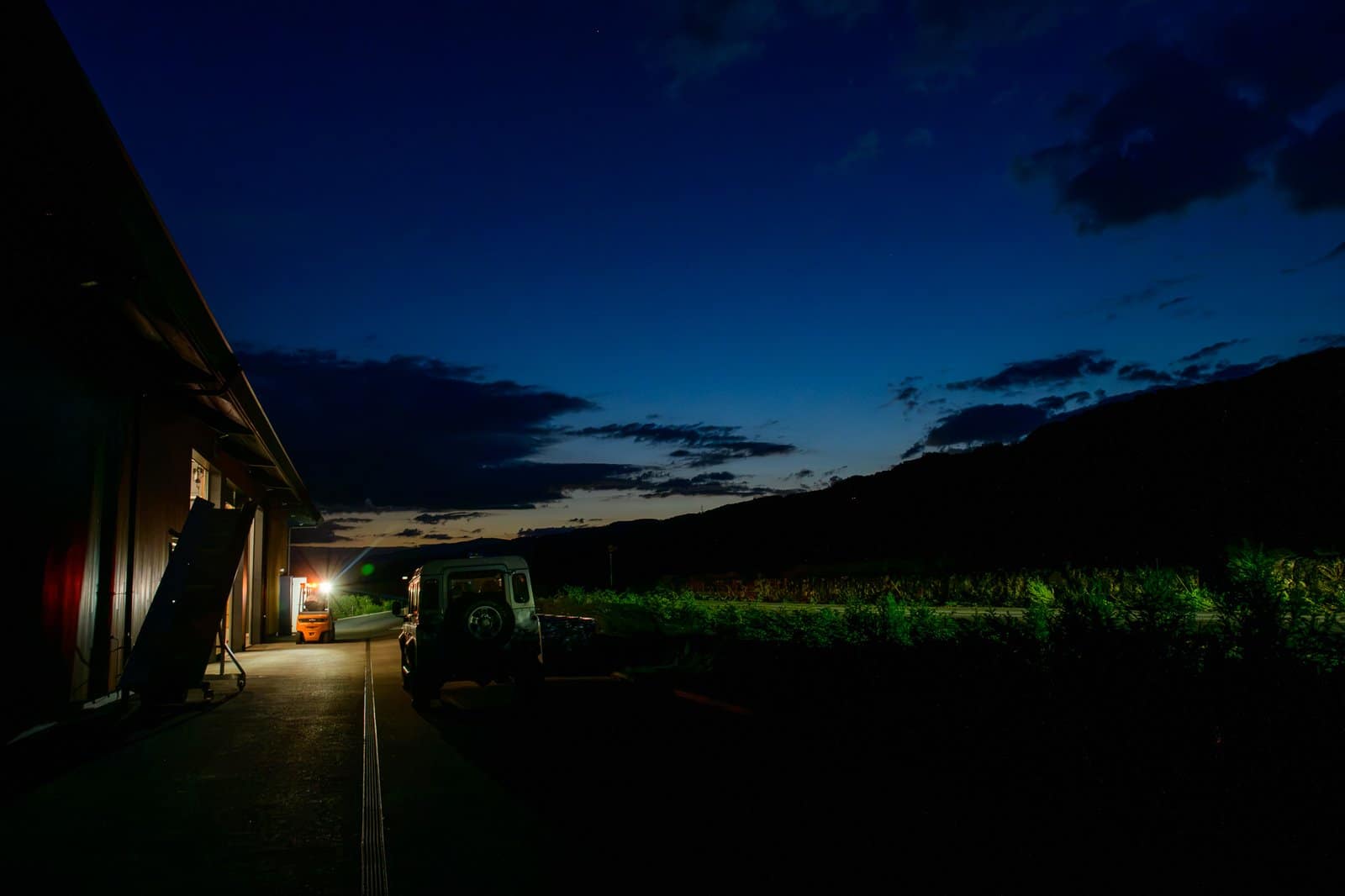 night sky outside sother winery