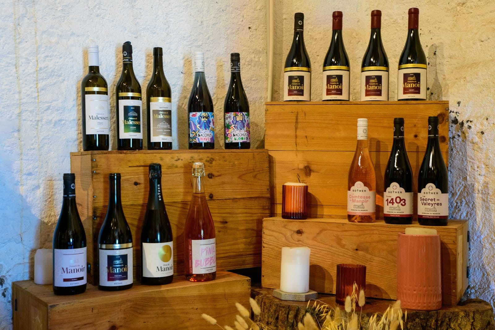 The wide offering of SOTHER wines