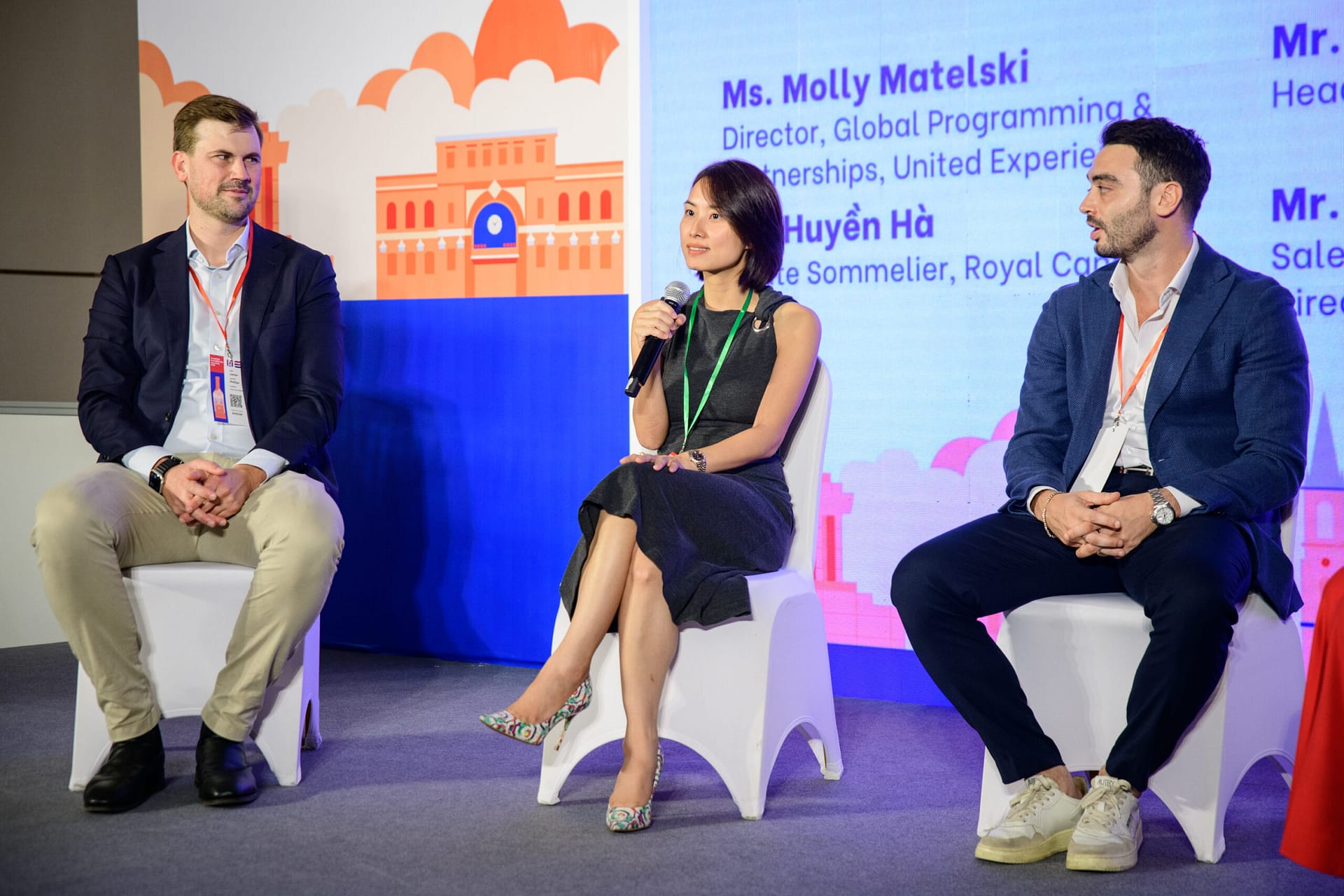 The panel speakers at Wines Experience HCMC 2026