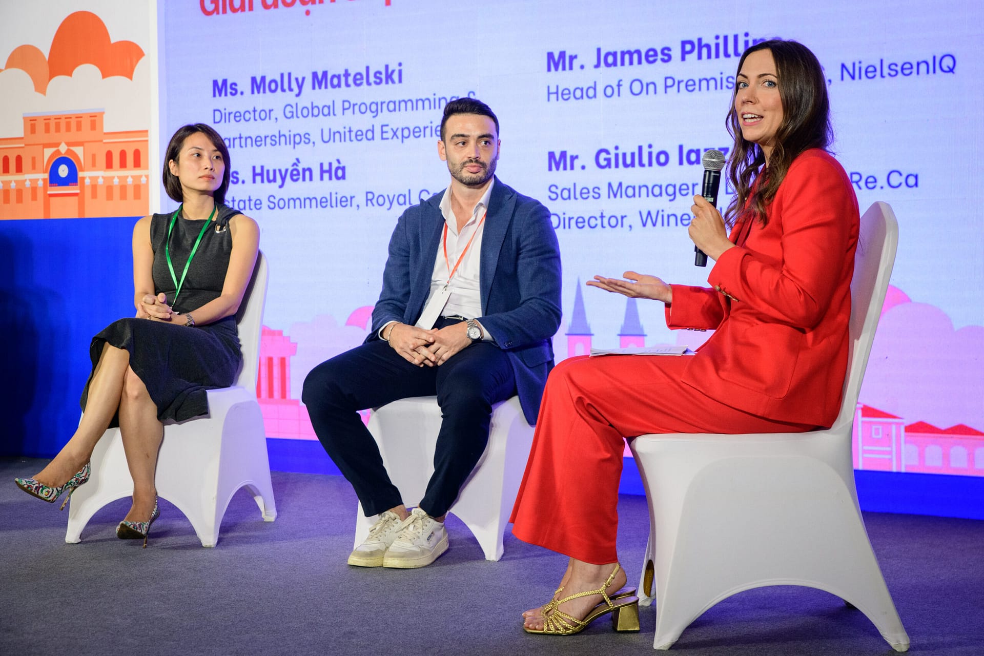 Molly Matelski, moderator at the Wines Experience HCMC 2026 panel