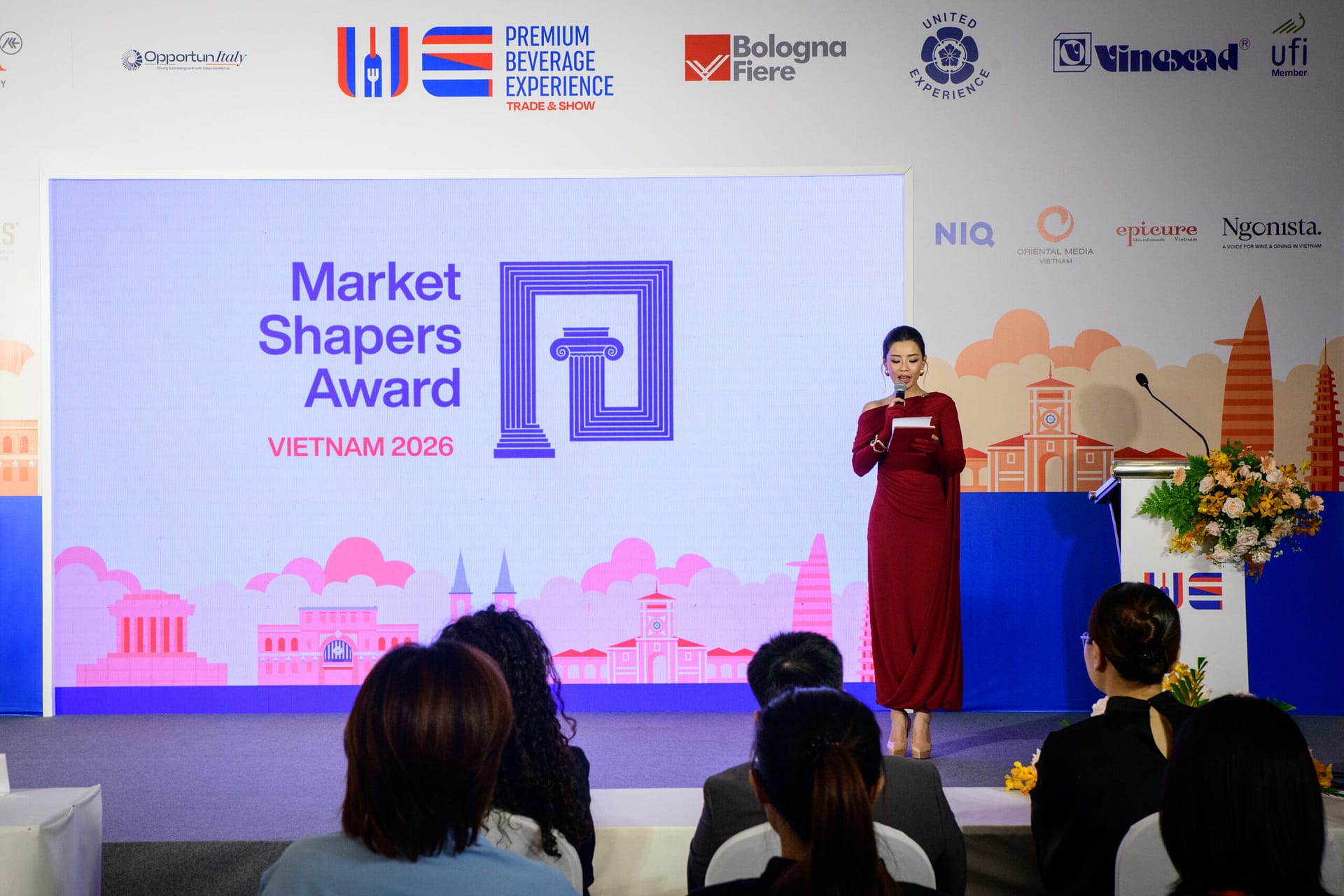 partner recognition ceremony at the Market Shapers Award Vietnam 2026, Wines Experience HCMC 2026