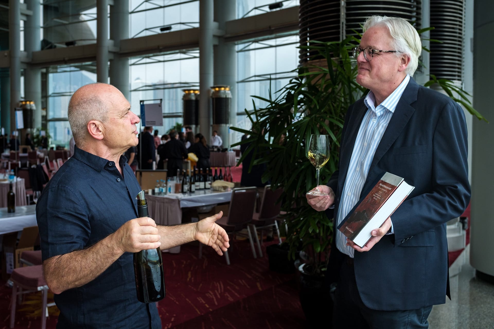 Will Berliner (Cloudburst Chardonnay) with Andrew Caillard MW.